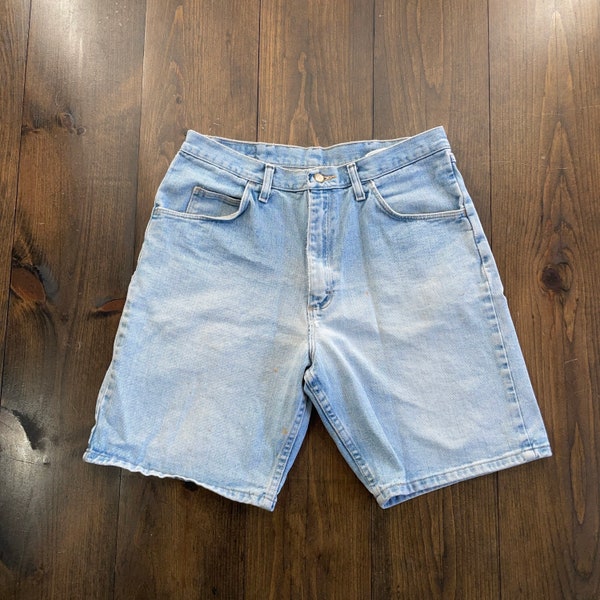 Vintage 1990s Wrangler Denim Jeans Jorts Shorts / size 32