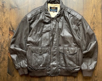 Vintage 1991 Type A2 United States Air Force Genuine Leather