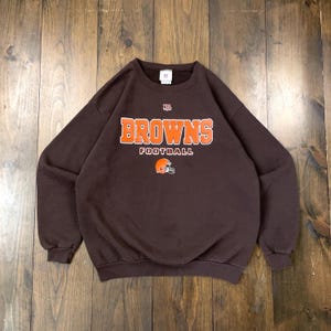 Vintage 1990s Cleveland Browns NFL American Football Crewneck Sweatshirt / see measurements for sizing