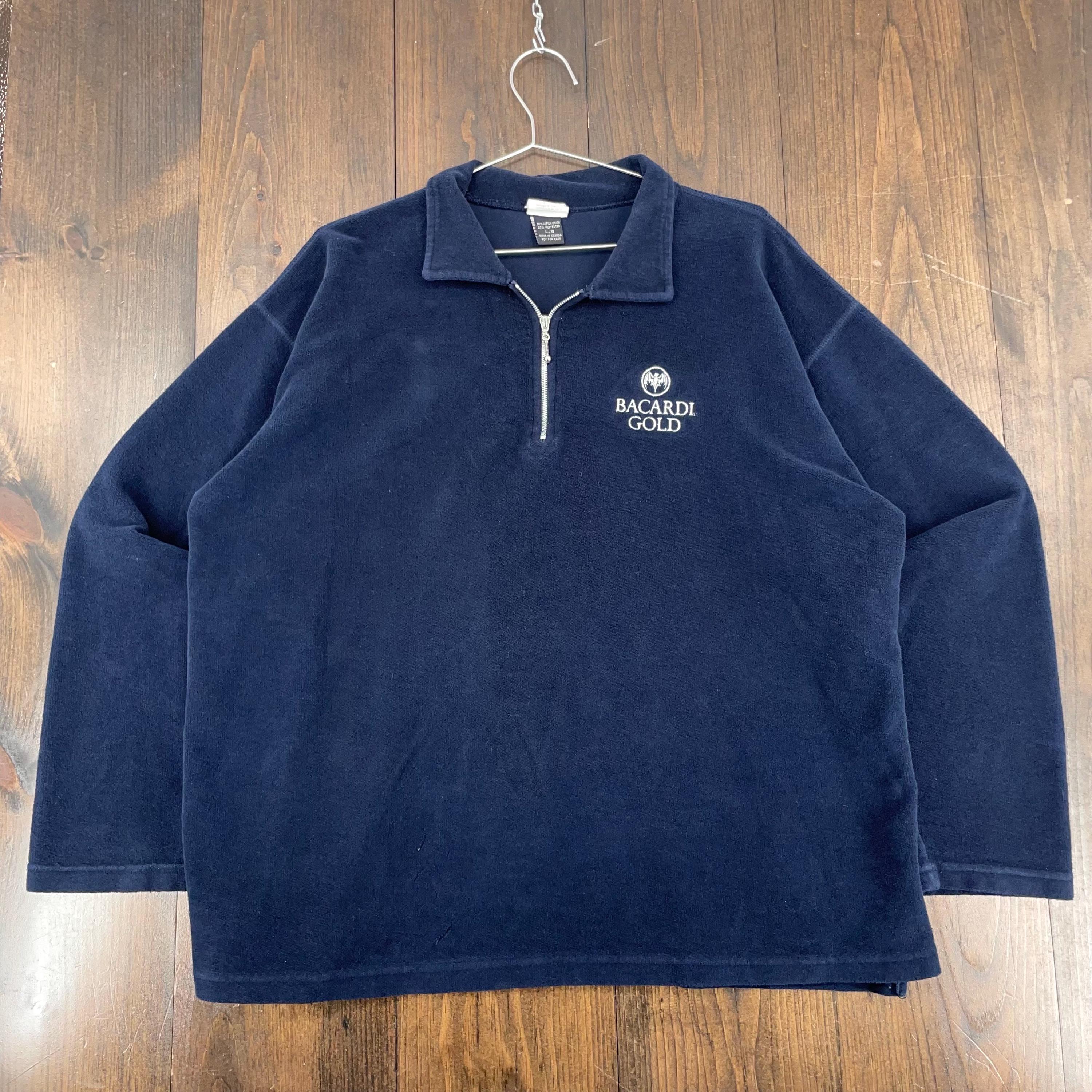 Vintage 1990s Bacardi Gold Rum Alcohol Quarter Zip Crewneck