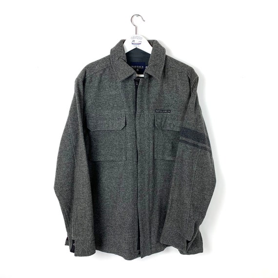 Nautica Jeans Wool button down men’s shirt size Me