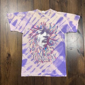 Vintage 1990s Jimi Hendrix Tie Dye Experience Single Stitch