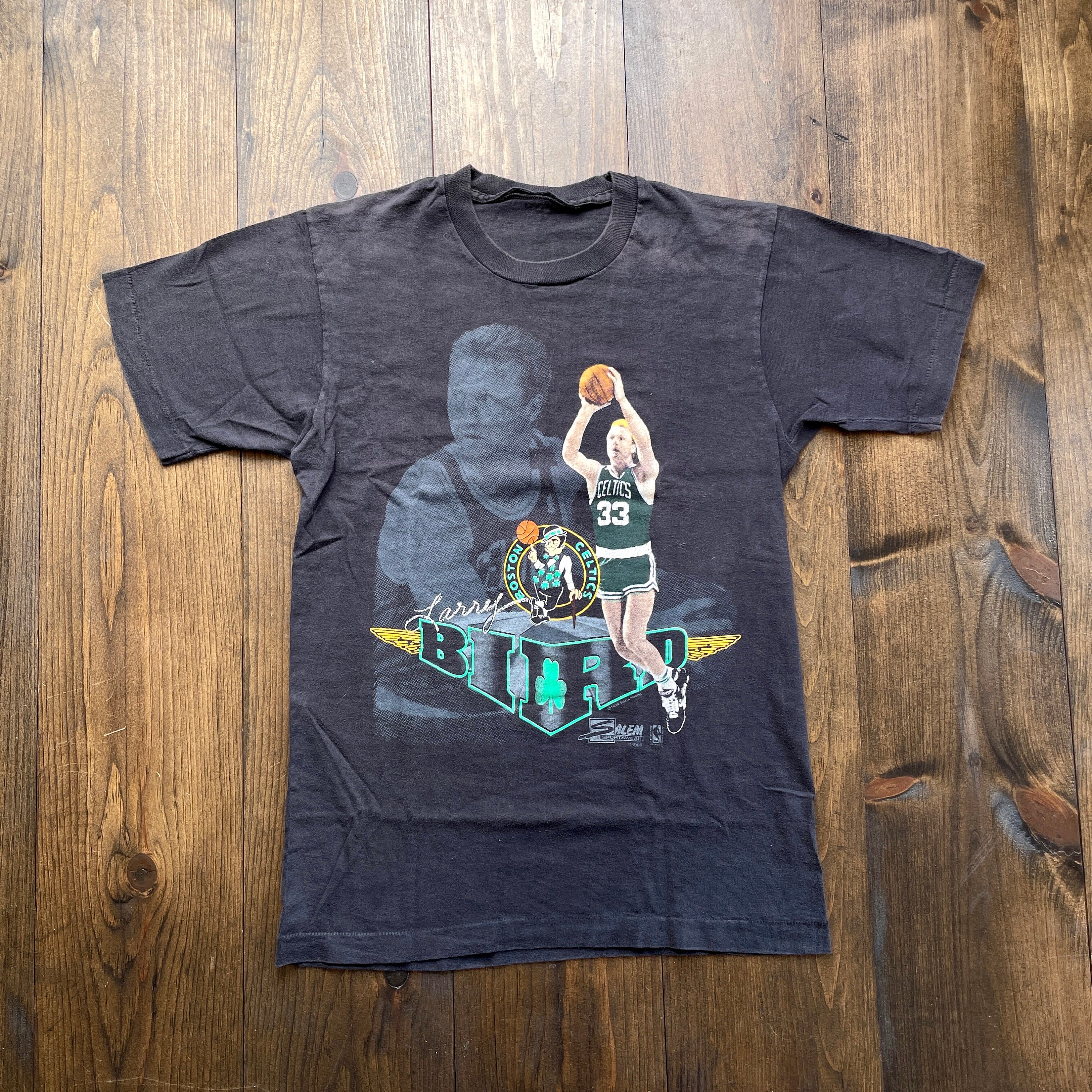 Vintage Larry Bird MVP Caricature T shirt