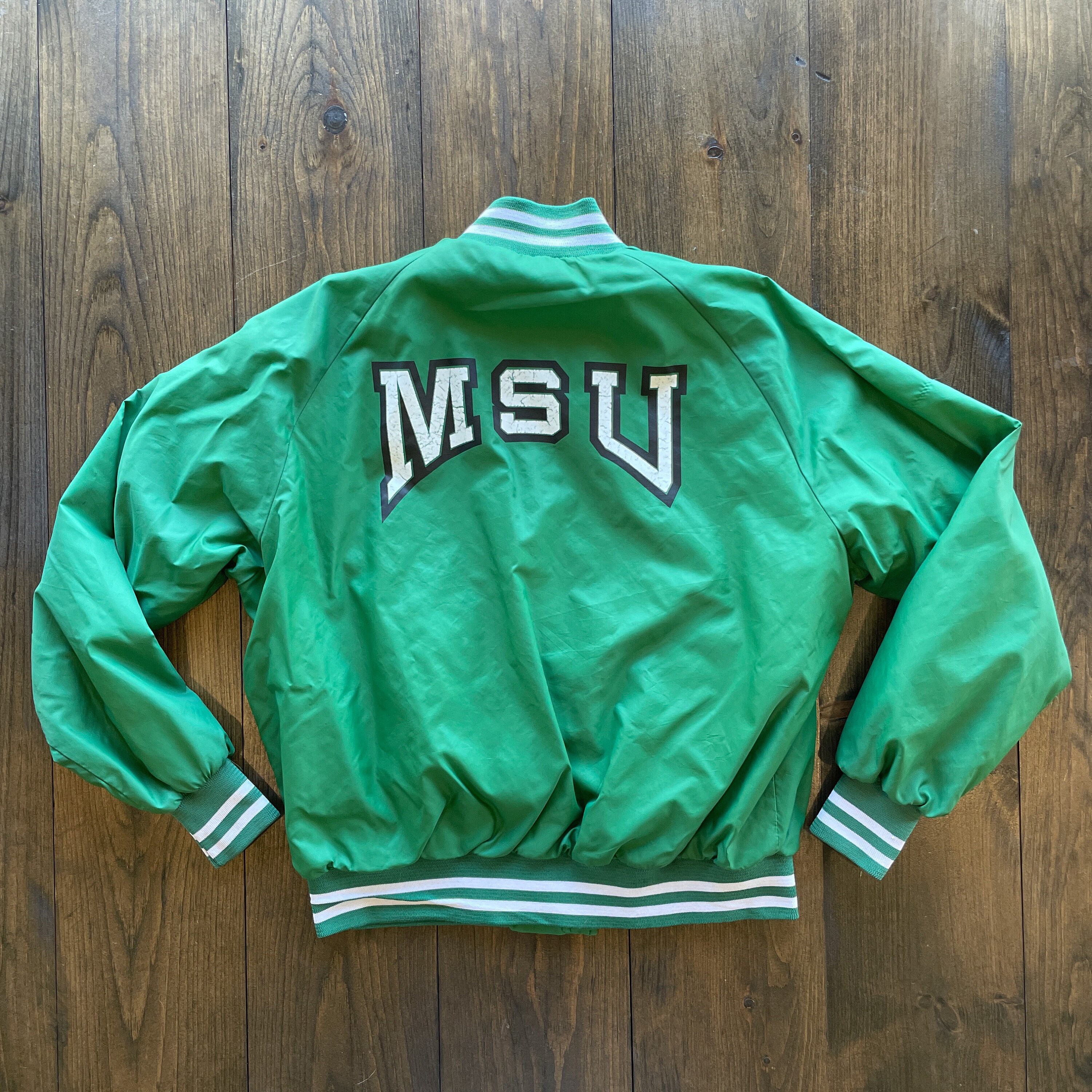 Green Norfolk State University Varsity Jacket - Maker of Jacket