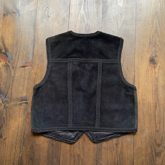 Vintage 1990s Western Cowboy Genuine Leather Vest / Tag Size Vintage 1990s Western Cowboy Genuine Leather Vest / Tag Size