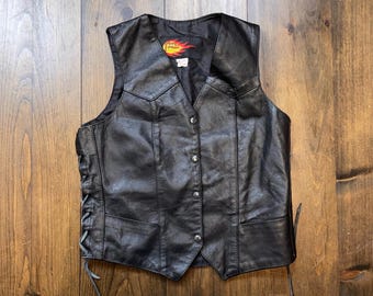 Vintage 1990's Schott 526W Leather Tassel Fringe Dur O Jac Bomber