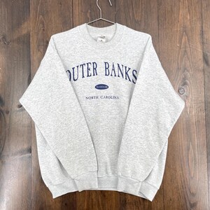 Vintage 1990-tals Outer Banks North Carolina Beach Souvenir Crewneck-tröja / storlek Large (se mått) bild 5