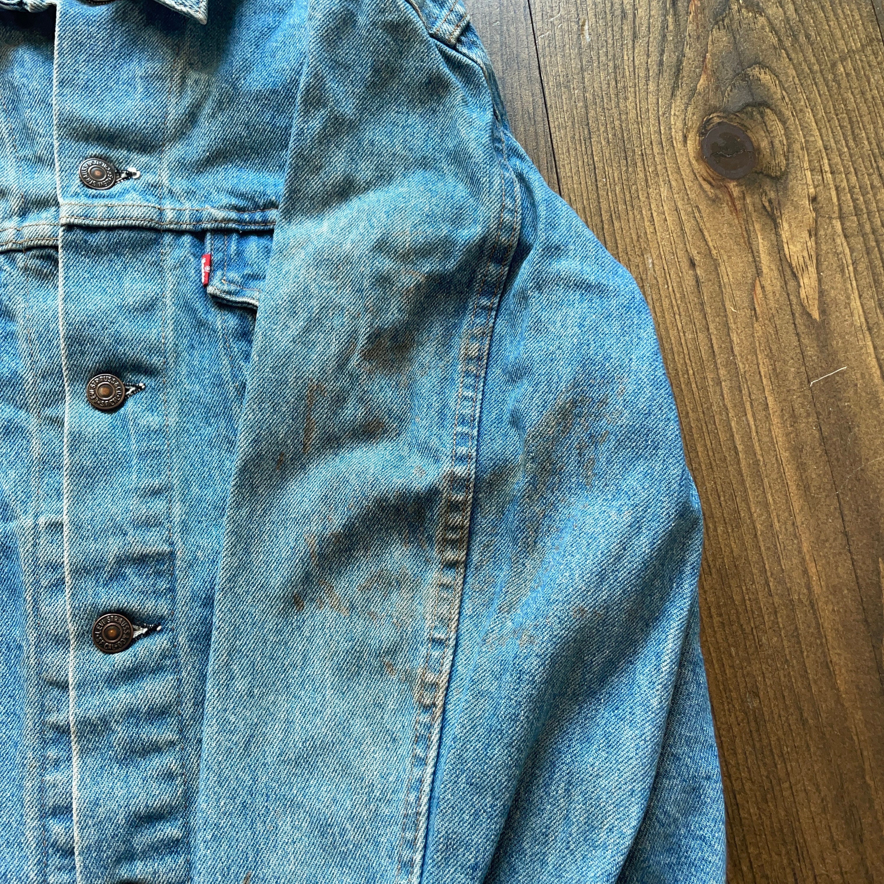 Vintage 1990's Levi's Type 3 III Jeans Button Denim Jacket / Made