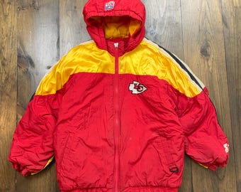 Kurtka puchowa Kansas City Chiefs Starter NFL Football z lat 90. / rozmiar młodzieżowy L (zobacz wymiary)