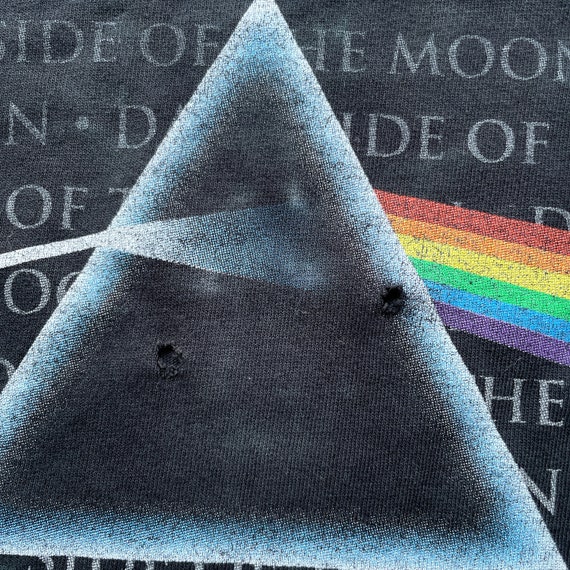 Vintage Pink Floyd Liquid Blue Tie Dye Dark Side … - image 7