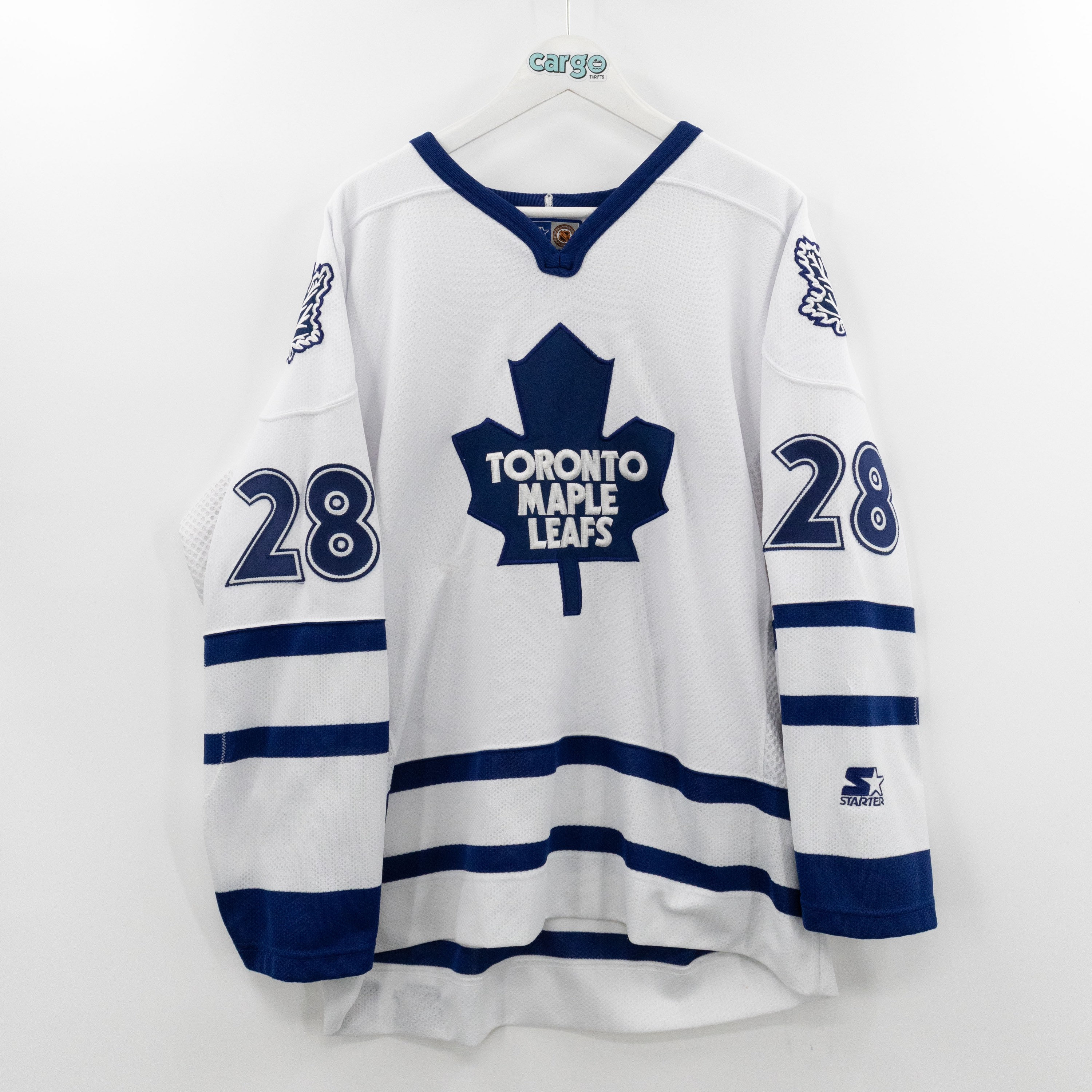 CCM  TIE DOMI Toronto Maple Leafs 2002 Vintage Hockey Jersey