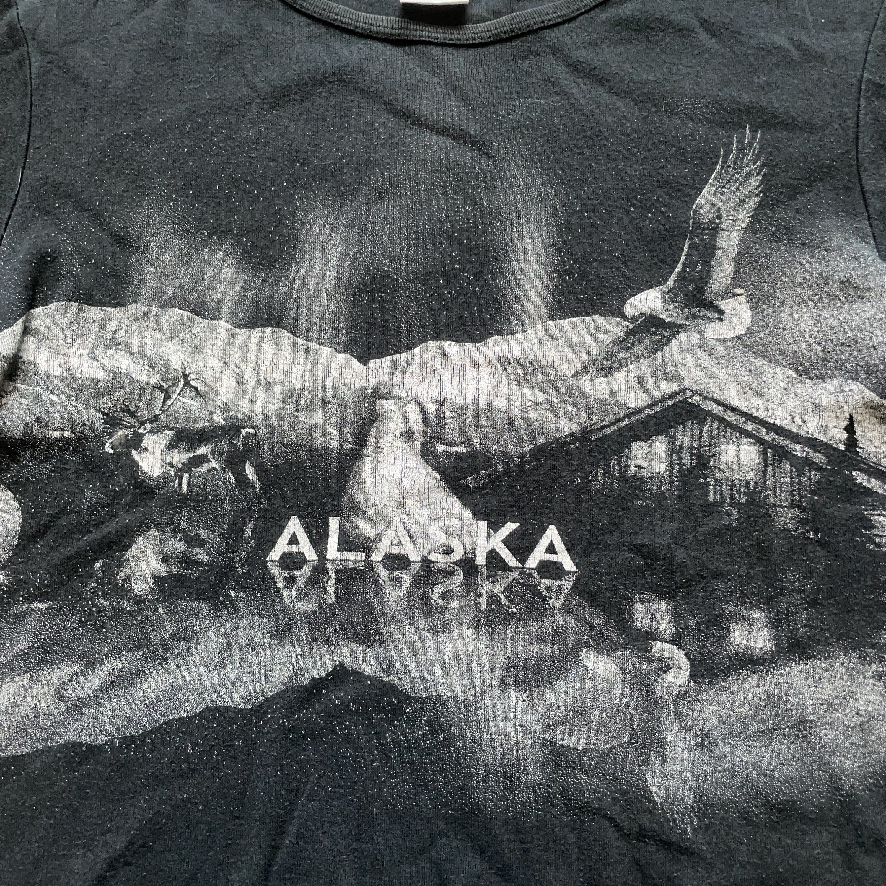 Vintage 1990s Alaska Animal Outdoor Wildlife Nature Graphic Shirt