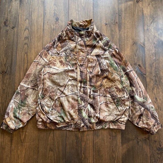 Vintage 1990s Realtree Camo Camouflage Outdoor Nature Bomber Jacket Size XL Etsy