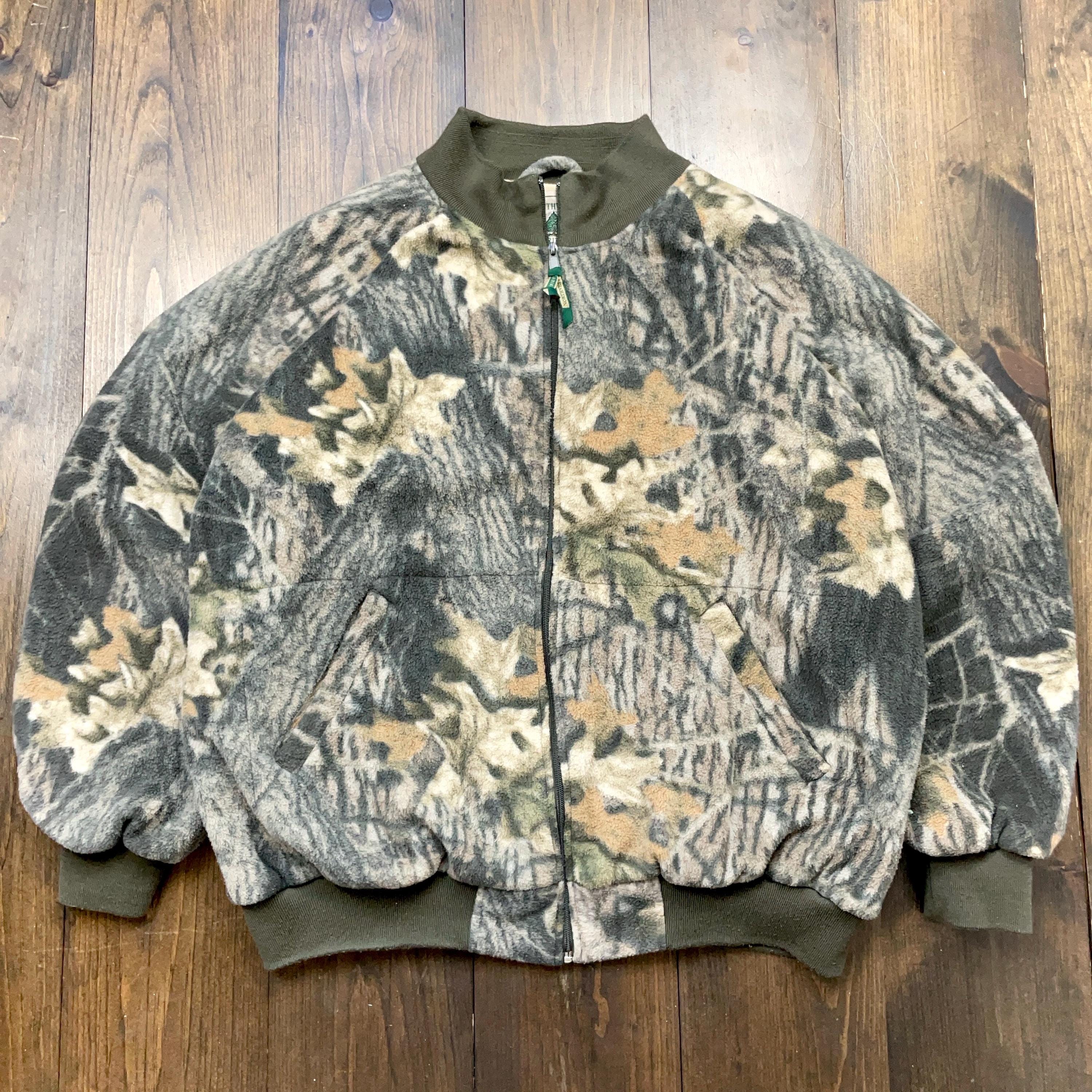 ヴィンテージ 1990年代 RealTree カモフラージュ フリース ジッパー 