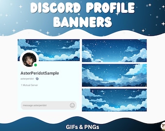 Discord Channel Banners Discord Headers Banners discord graphics Aesthetic Banner Discord Cute Kawaii Blue Sky cozy Discord template skies