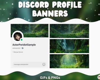 Discord Channel Banners Discord Headers Banners Discord Grafik Aesthetic Banner Discord Cute Kawaii Green Garden gemütliche Discord Vorlage