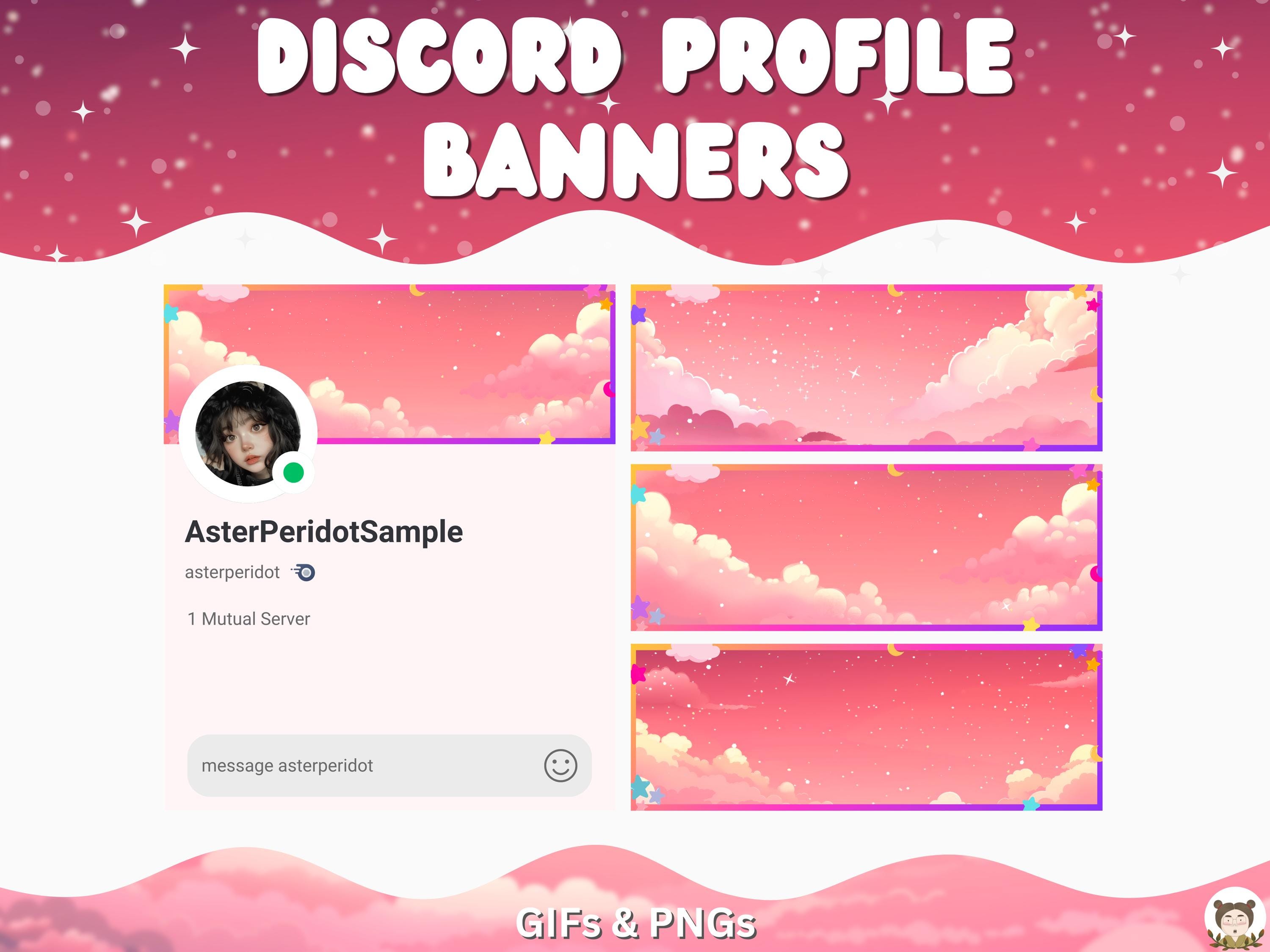 Pink Discord Channel Banners Discord Headers Banners discord Pink Aesthetic Banner Discord Cute Kawaii Pink Skies cozy Discord template Sky