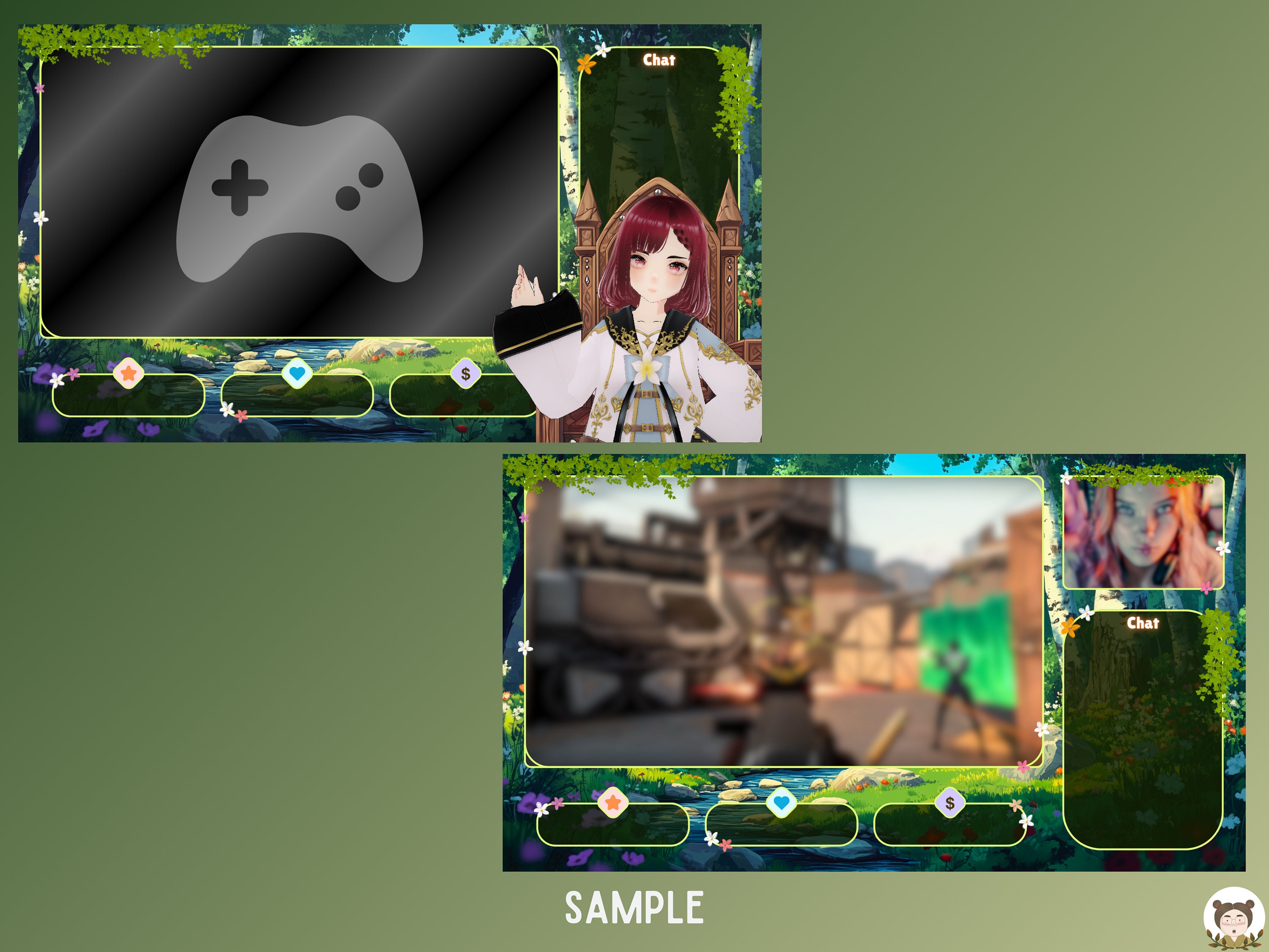 Twitch Overlay Package Cozy Background Twitch Overlay Animated Stream ...