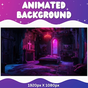 Vtuber Halloween Animated Background halloween stream overlay animated background Horror Room Creepy Vtuber Background for Streaming Haunted