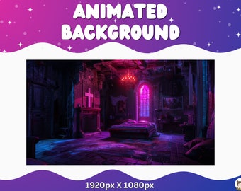Vtuber Halloween Animated Background halloween stream overlay animated background Horror Room Creepy Vtuber Background for Streaming Haunted