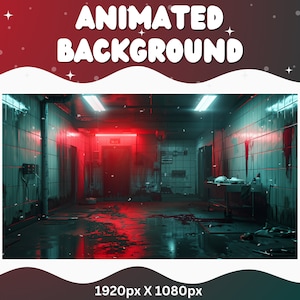 Vtuber Animated Background Halloween Horror Twitch Fantasy Stream Overlay Vtuber Background for Streaming Vtuber Horror Room