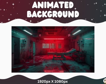 Vtuber Halloween Animated Background halloween stream overlay animated background Horror Room Creepy Vtuber Background for Streaming Haunted