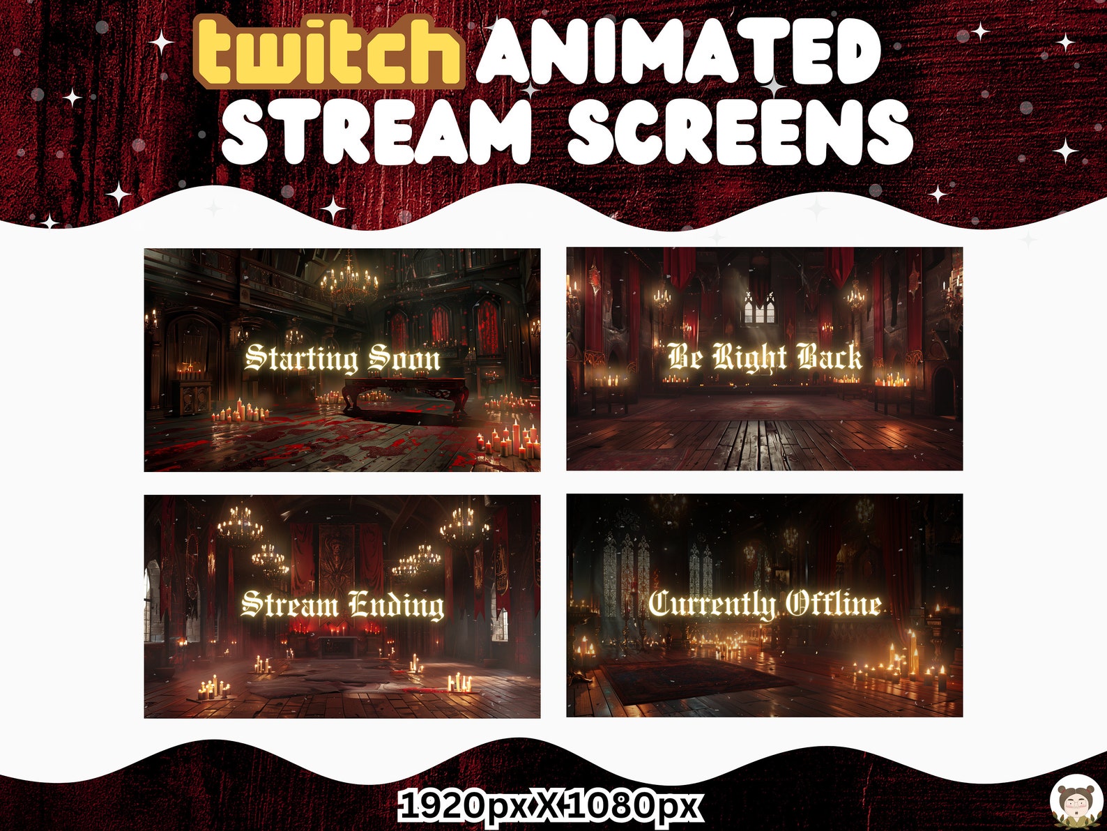 Animated Stream Screen Overlay for Twitch Twitch Overlay Forest ...