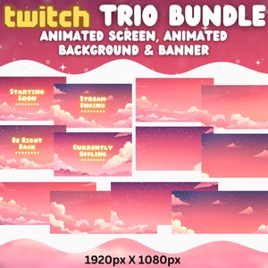 Vtuber Animated Background Purple Witch Twitch Fantasy Stream Overlay Background for Streaming Vtuber Purple Room Bundle Banner Screen
