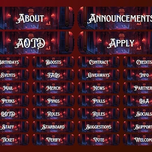 Discord Channel Banners Discord Headers Dividers Discord Grafiken Aesthetic Vampir Rot Discord Horror Haunted Discord Vorlage Discord Vamp Bild 2