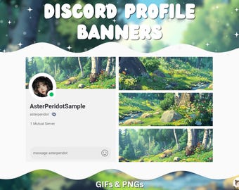 Discord Channel Banners Discord Headers Banners Discord Grafik Aesthetic Banner Discord Cute Kawaii Green Garden gemütliche Discord Vorlage