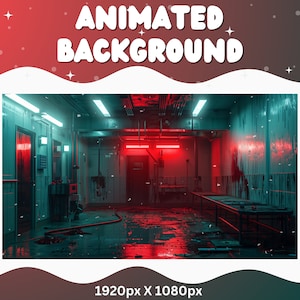 Vtuber Animated Background Halloween Horror Twitch Fantasy Stream Overlay Vtuber Background for Streaming Vtuber Horror Room