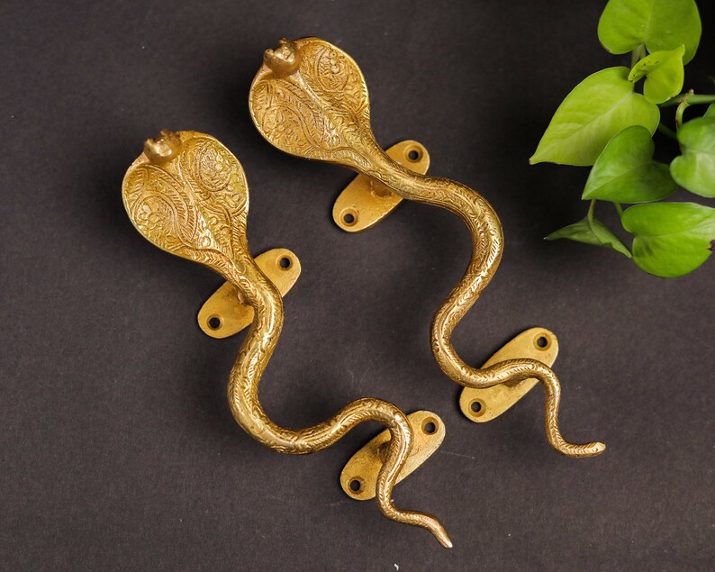 Snake Door Handle Animals Home Accessories Door Pull Handle Etsy
