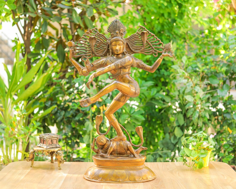 77 Cm Handmade Brass Dancing Shiva Outdoor Indoor Natraj - Etsy