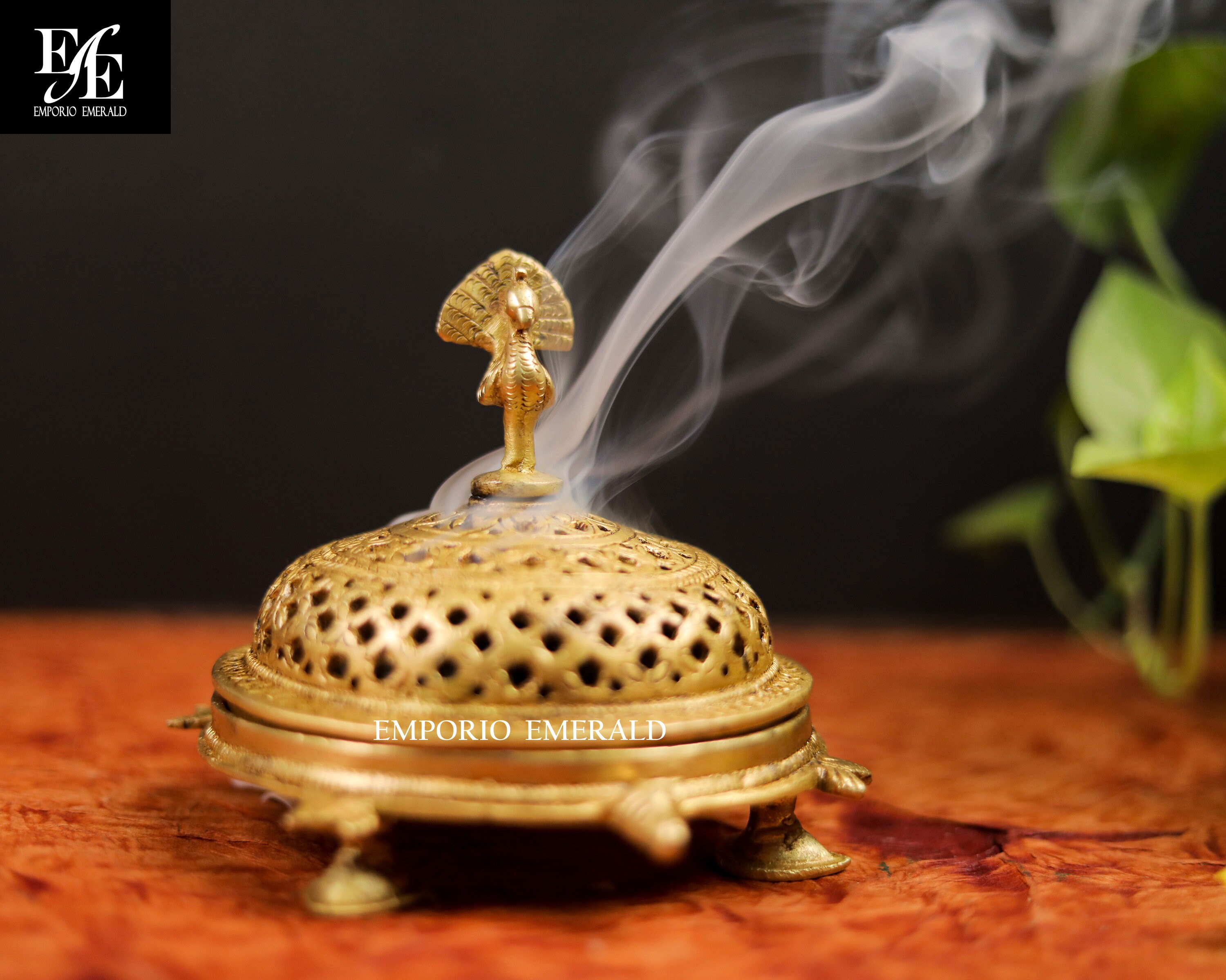 Brass Incense holder frankincense burner Brass Dhoop Box Home Etsy
