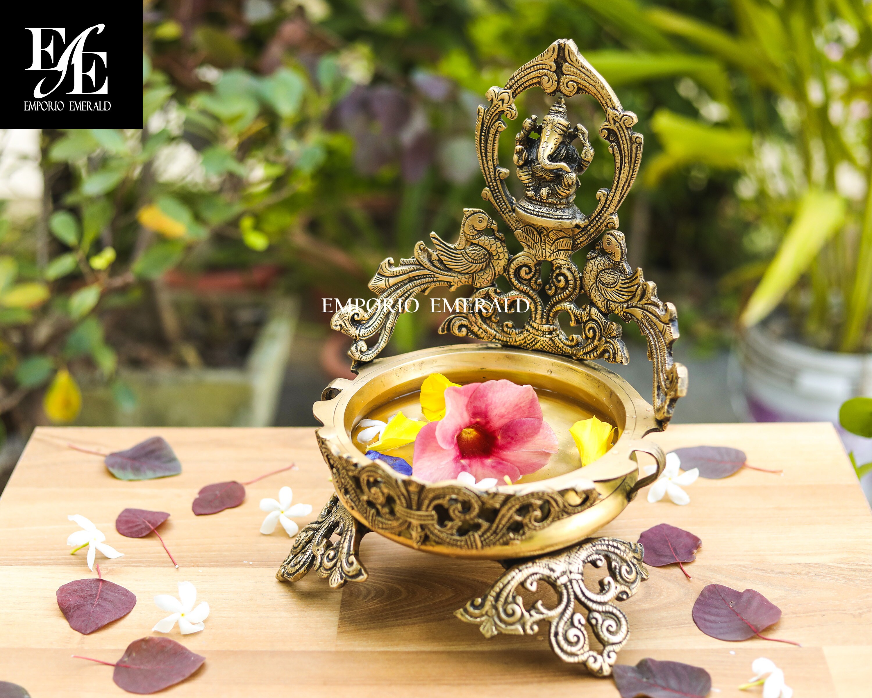 Brass Ganesha Uruli for Floating Flowers and Candles Etsy
