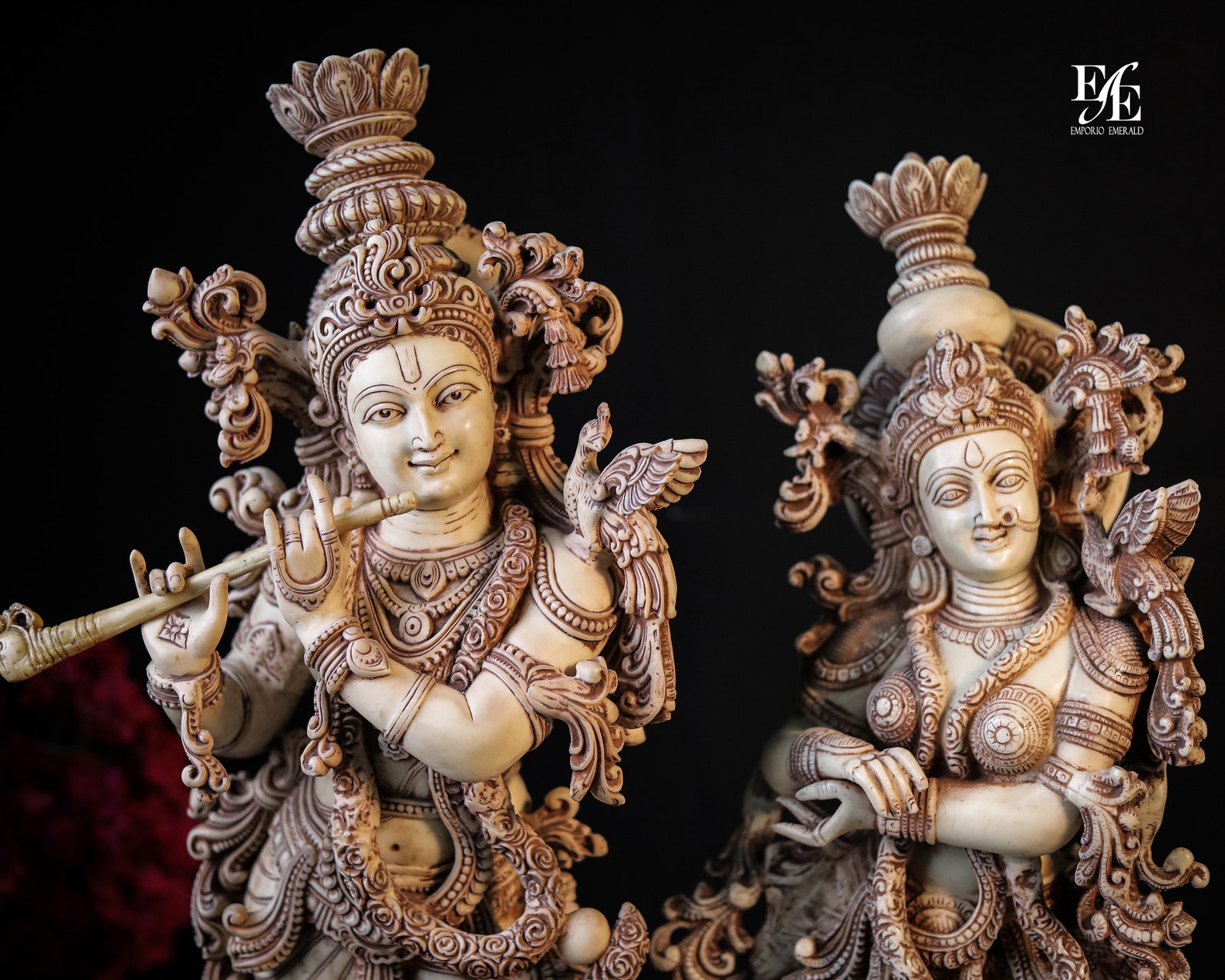 75Cm Radha krishna statue Marble Dust outdoor krishna idol Etsy