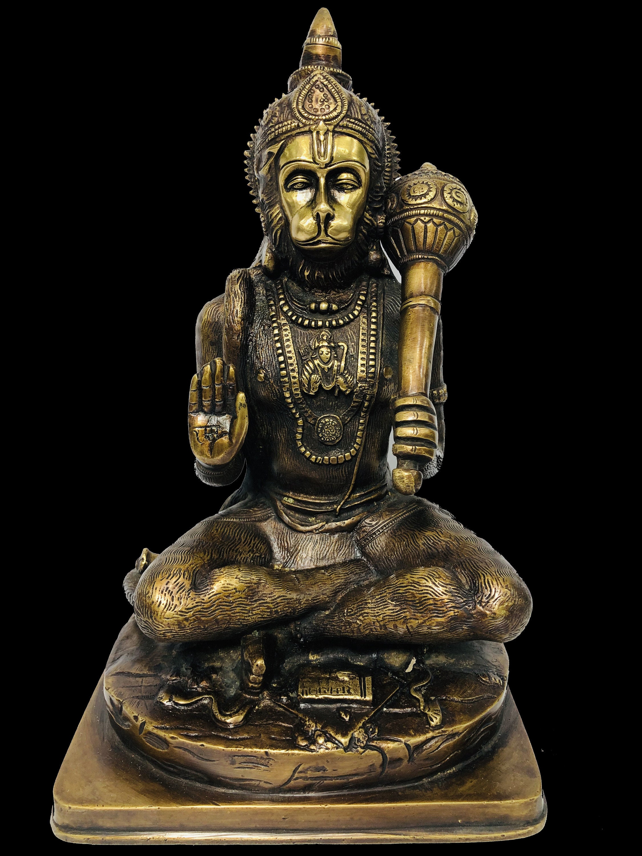 11 hanuman statue medidating Hanuman-Monkey God Hindu | Etsy