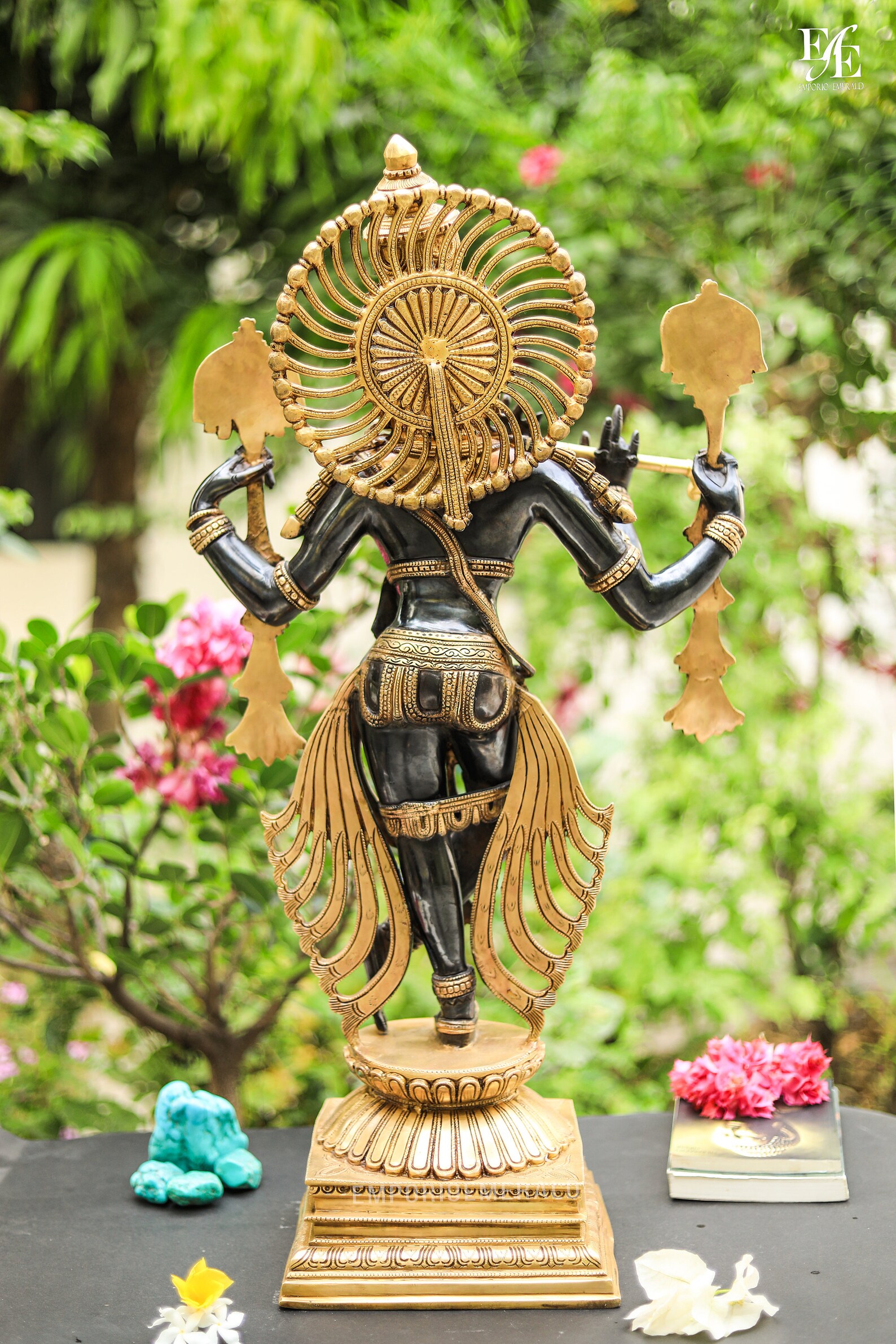 79 cm Krishna statue brass big outdoor Krishna statue Etsy