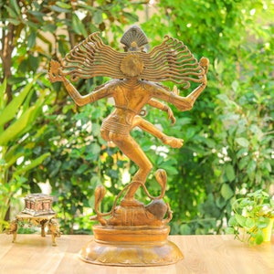 77 Cm Handmade Brass Dancing Shiva Outdoor Indoor Natraj - Etsy