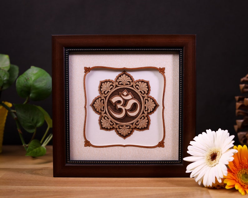 20 X 20 Cm Natraj Wall Art Painting/ Om Wall Hanging With the Etsy