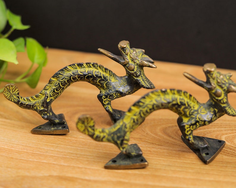 Dragon Door Handle Animals Door Pulls Handle Home Décor Etsy