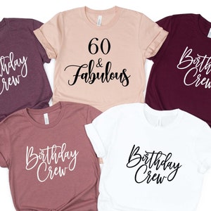 60th Birthday Crew Shirts60th Birthday Shirts60th Birthday - Etsy