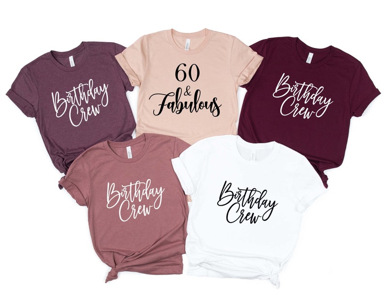 60th Birthday Crew Shirts60th Birthday Shirts60th Birthday - Etsy