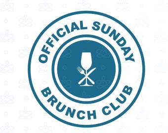 Sunday Brunch SVG, Png, Jpg, Pdf, Printable, Digital, Instant Download