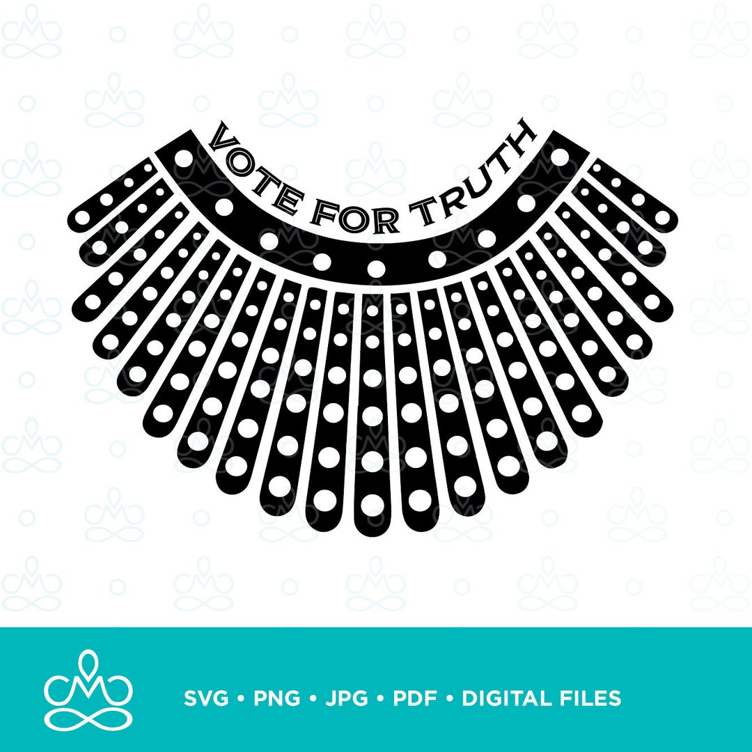 RBG Collar SVG, Png, Jpg, Pdf, Printable, Digital, Instant Download - Etsy