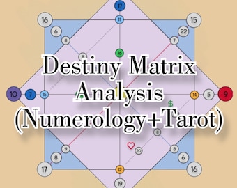 Full Destiny Matrix Analysis (Numerology + Tarot; Consultation Included)