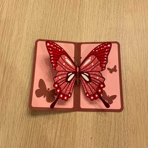 Pop-up Card Template Print and Cut - Butterfly Bundle - Etsy