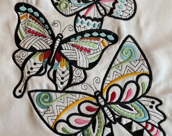 Butterfly Design Apron, Kitchen Towels, or Sofa Pillow