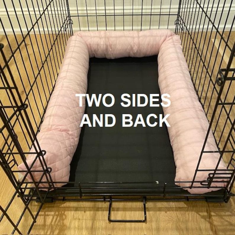 Dog Crate Pillow Bumper in Strong Quilted Fabric - Choose Color - Etsy