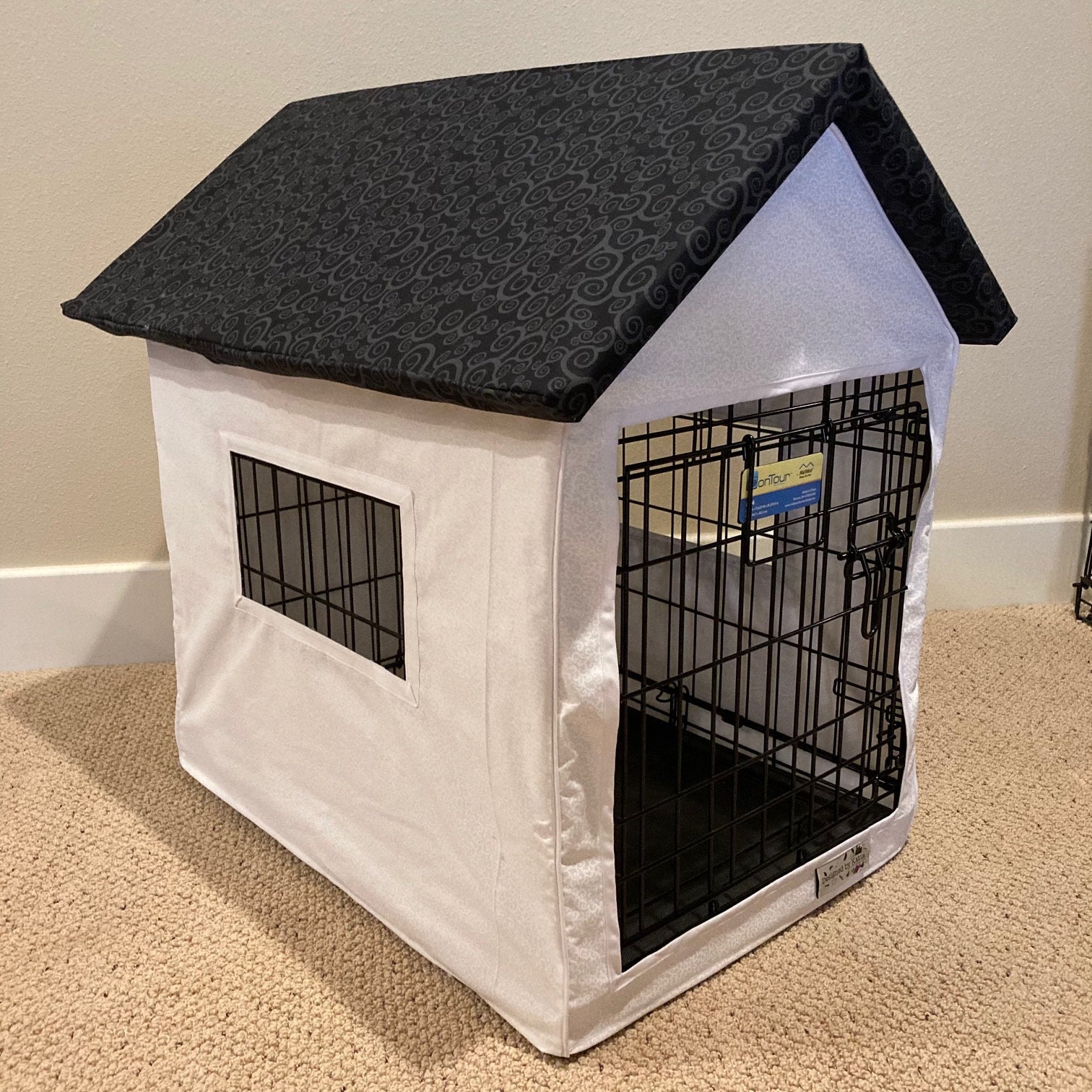 Elegant Dog Crate Cover in Stylish Fabric Pick and Choose Etsy